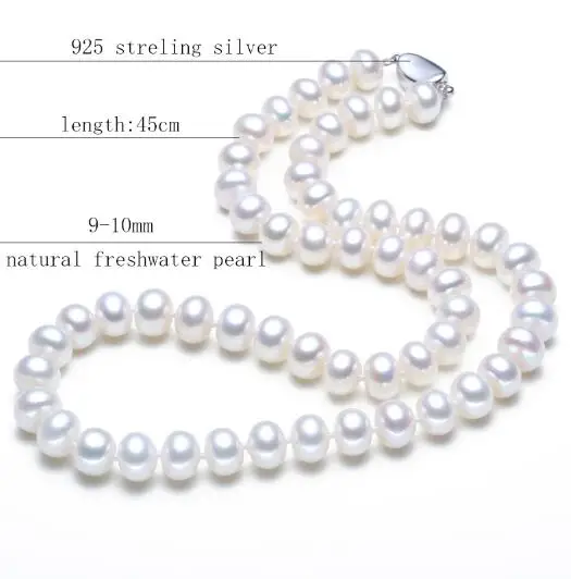 Жемчуг бренда "zhboruini" ожерелье натуральный пресноводный жемчуг чокер, ожерелье из жемчуга ювелирные изделия 925 пробы серебряные ювелирные изделия для женщин оптом