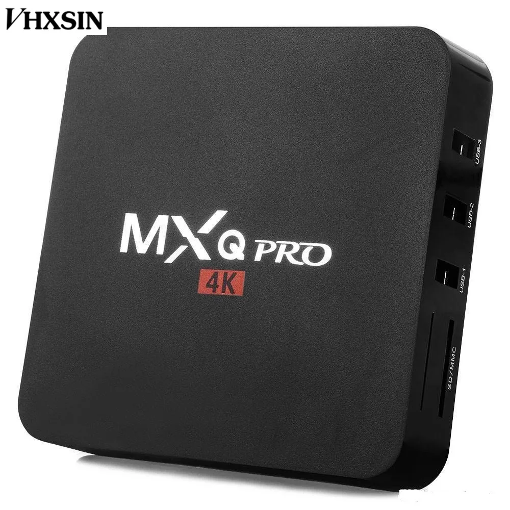 VHXSIN 10 шт. телеприставки hd плеер MXQ PRO 1 + 8 г Android 7 tv Box WI FI Rockchip rk3229 Quad Core|ТВ-приставки и