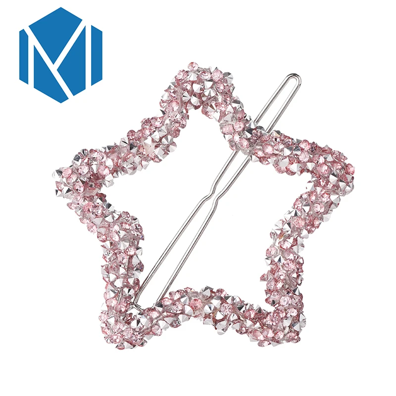 

C MISM Fashion Barrette Woman Hair Accessories Star Crystal Beads Hairpin Geometric Headwear Hair Clip Gift For Girls