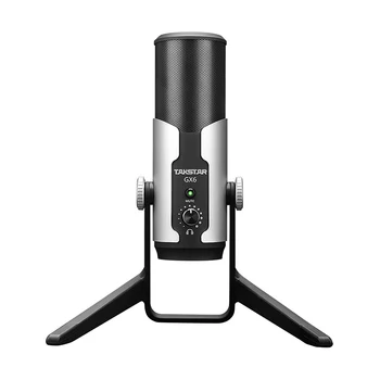 

Takstar GX6 USB condenser microphone three 16mm condenser capsules four adjustable recording modes Built-in headphone amplifier