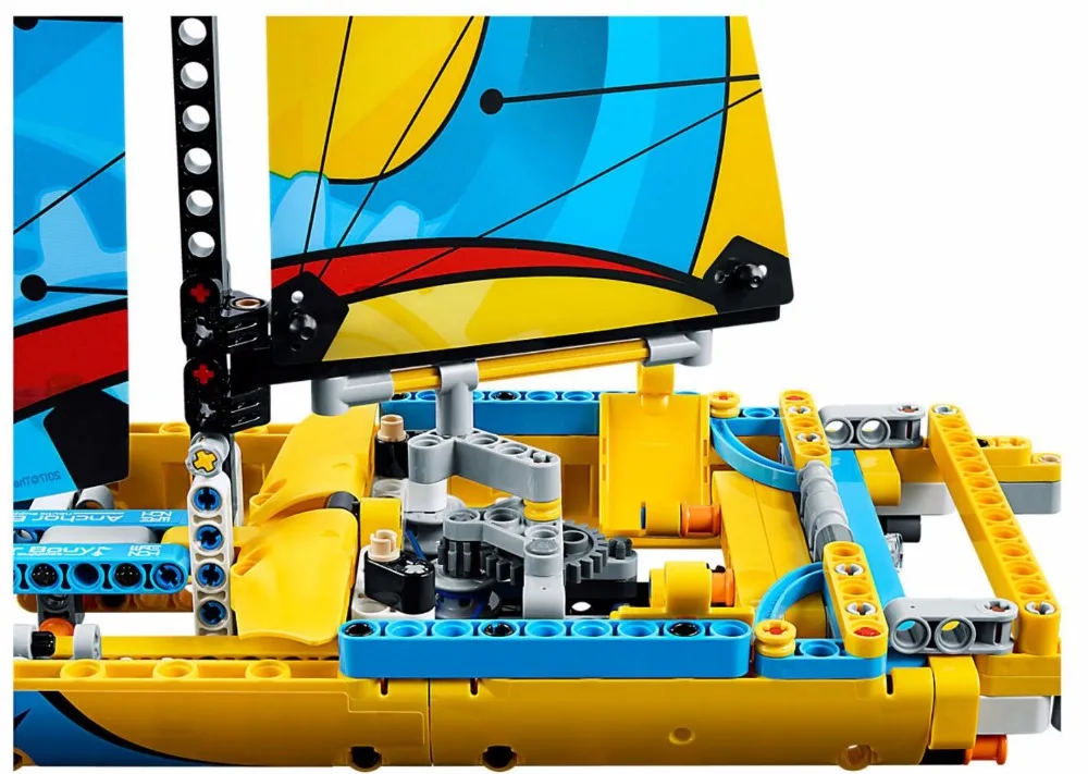 Bela 10823 Creator Technic Series Sporty Racing Yacht Building Block Bricks Toys Kids Gifts Compatible Bela Technic 42074