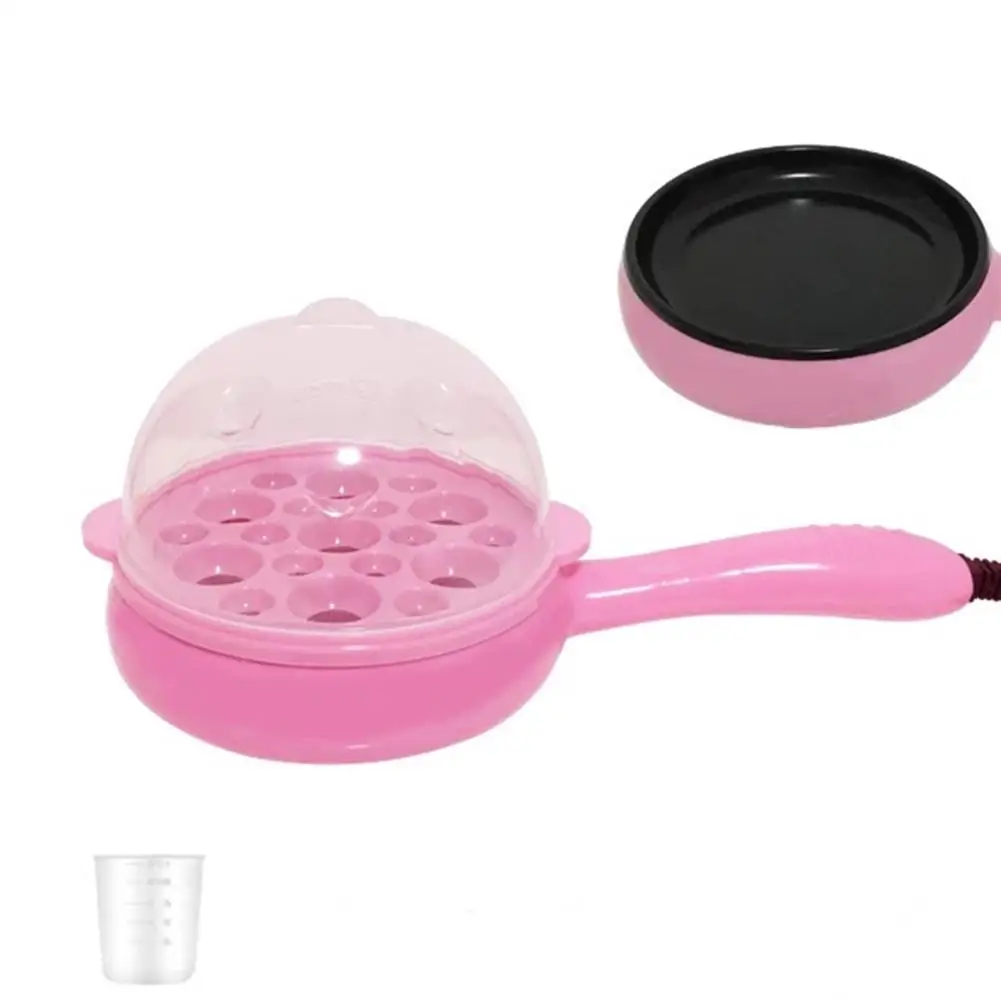 Мини электрическая сковорода многофункциональная яичная фритюрница портативный горячий горшок# CW - Цвет: Pink