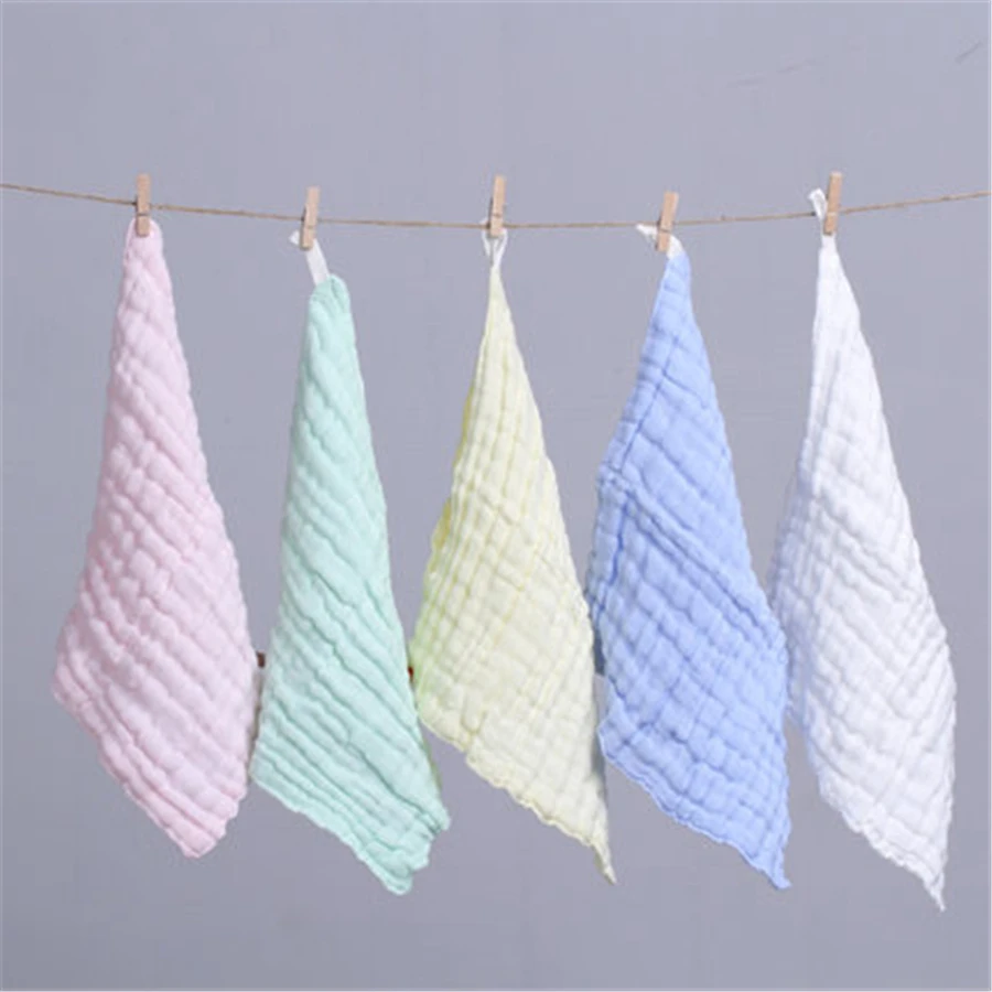 Soft Baby Bath Towel Cotton Newborn Baby Washcloth Bathroom Simple