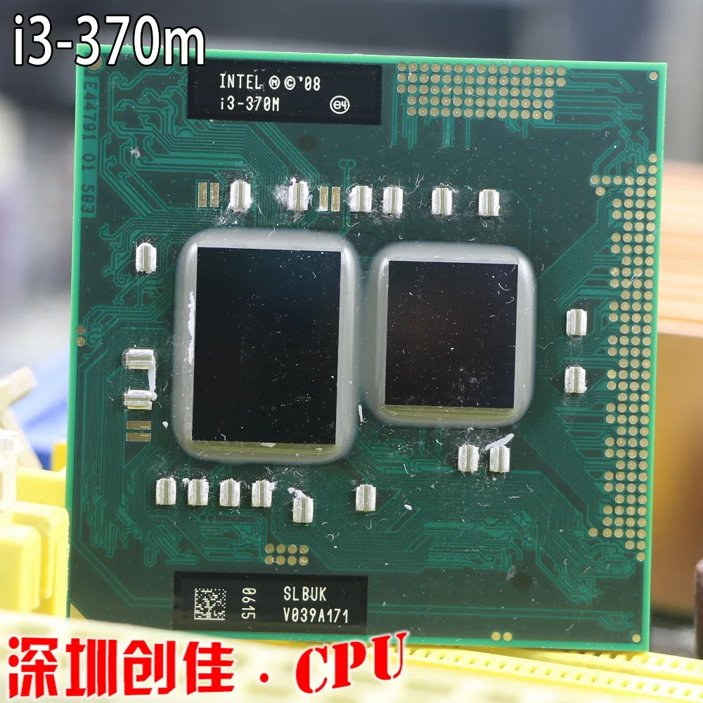 Оригинальный процессор Intel core I3 370 м 3 м Кэш 2,4 ГГц ноутбука Тетрадь процессор Бесплатная доставка I3-370M