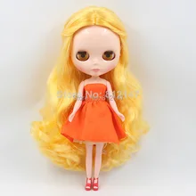Обнаженная Блайт кукла желтые волосы длинные волосы