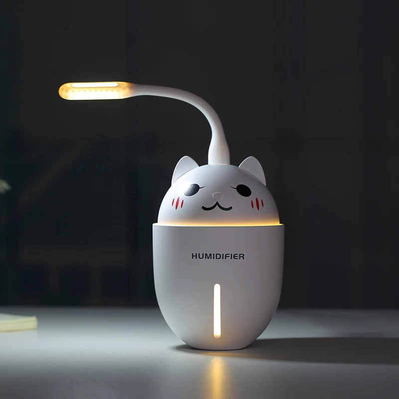 Mini Air Humidifier USB Humidifiers Aroma Essential Oil Diffuser With Mini Fan cooler Night Light Aromatherapy Diffusers USB