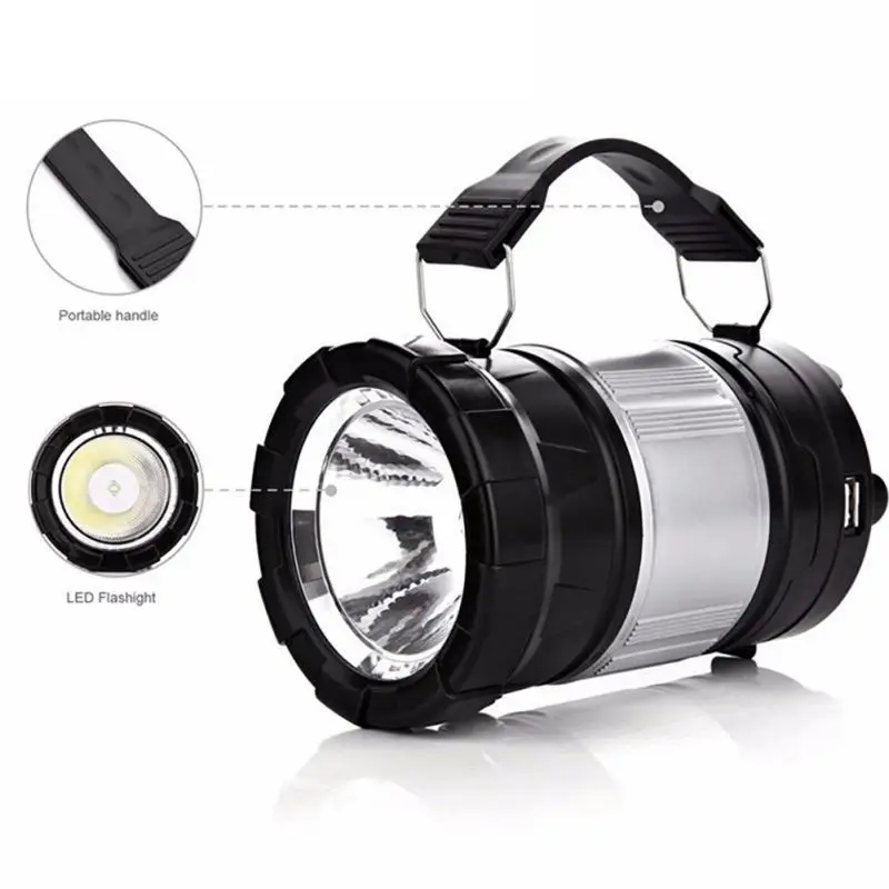 Multifunction Camping Lantern Handheld Flashlights, Outdoor Travel Gear Equipment For Hiking