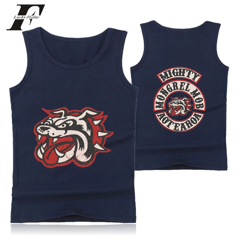 LUCKYFRIDAYF Mongrel Mob Pop модный принт сексуальный Повседневный Мягкий Топ на бретелях костюм летняя мода Повседневный жилет без рукавов Одежда