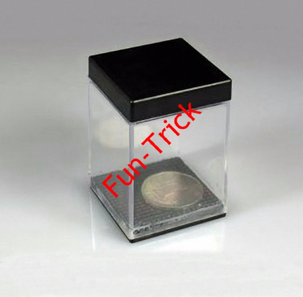 Coin Appear in Crystal Box Magic Trick , Coin & Money Magicin Gags