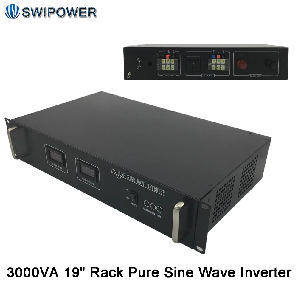 

Best Quality 19" Rack Mount Telecom Sine wave Inverters 3000VA from china