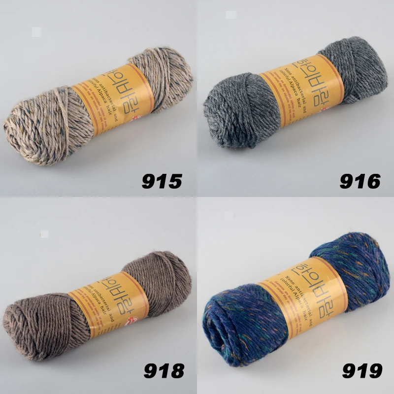 TPRPYN 400 г = 4 шт Альпака материал мохер шерсть Вязание Пряжа для ручного вязания для шарфа шапки свитера пряжа