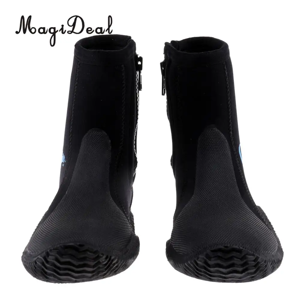 MagiDeal Professional 5mm Neoprene Wetsuit Shoes Beach Antiskid Scuba Diving Boots Snorkeling Jetski Kayak Fishing Swim Fins