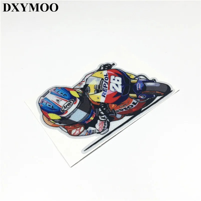 

Moto GP Racer Car Stickers Motorcycle Sticker Car Styling Vinyl Decal for PEDROSA DANI 26 Knight Warrior