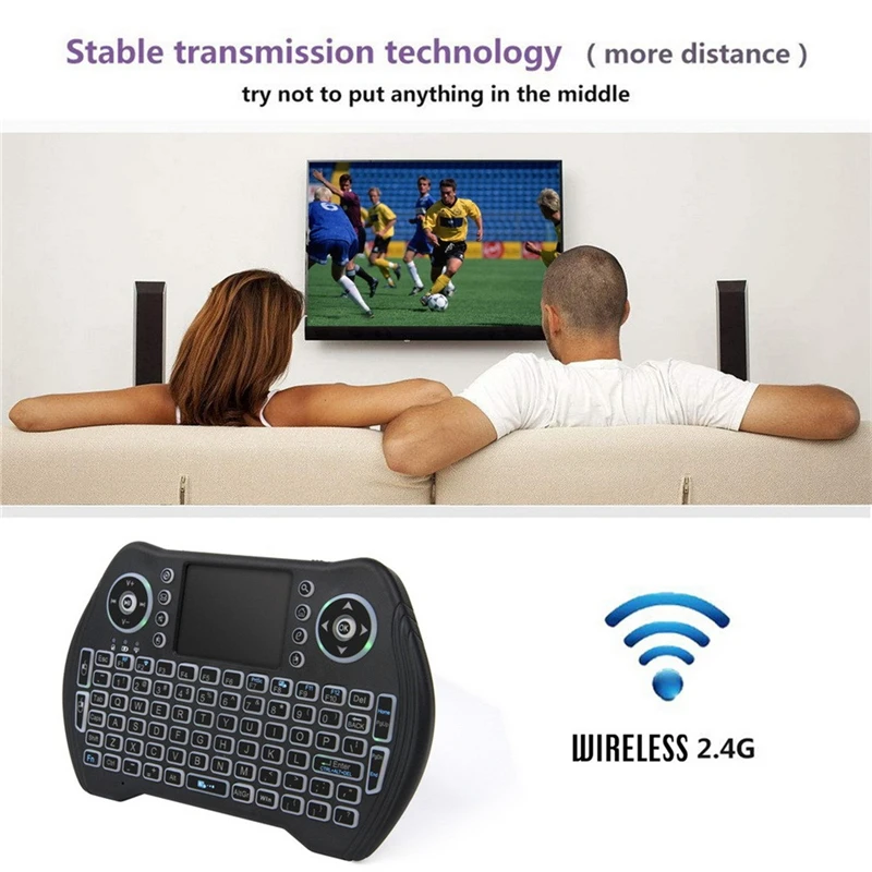 

Wireless Keyboard Bluetooth LED Backlit Mini Usb Touchpad Ergonomic Keypad Gamer Keyboard Clavier For PC Smart TV Android 19May9