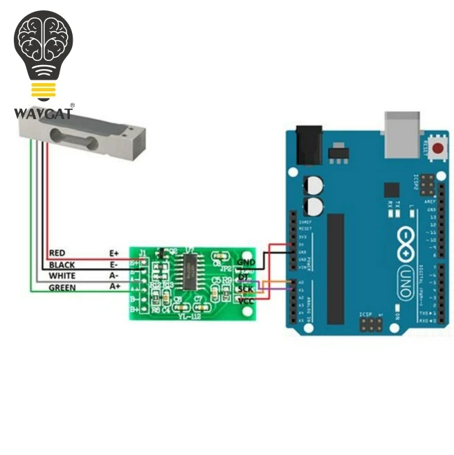 WAVGAT цифровой тензодатчик датчик веса 1 кг портативные электронные кухонные весы+ HX711 датчик взвешивания s Ad Модуль