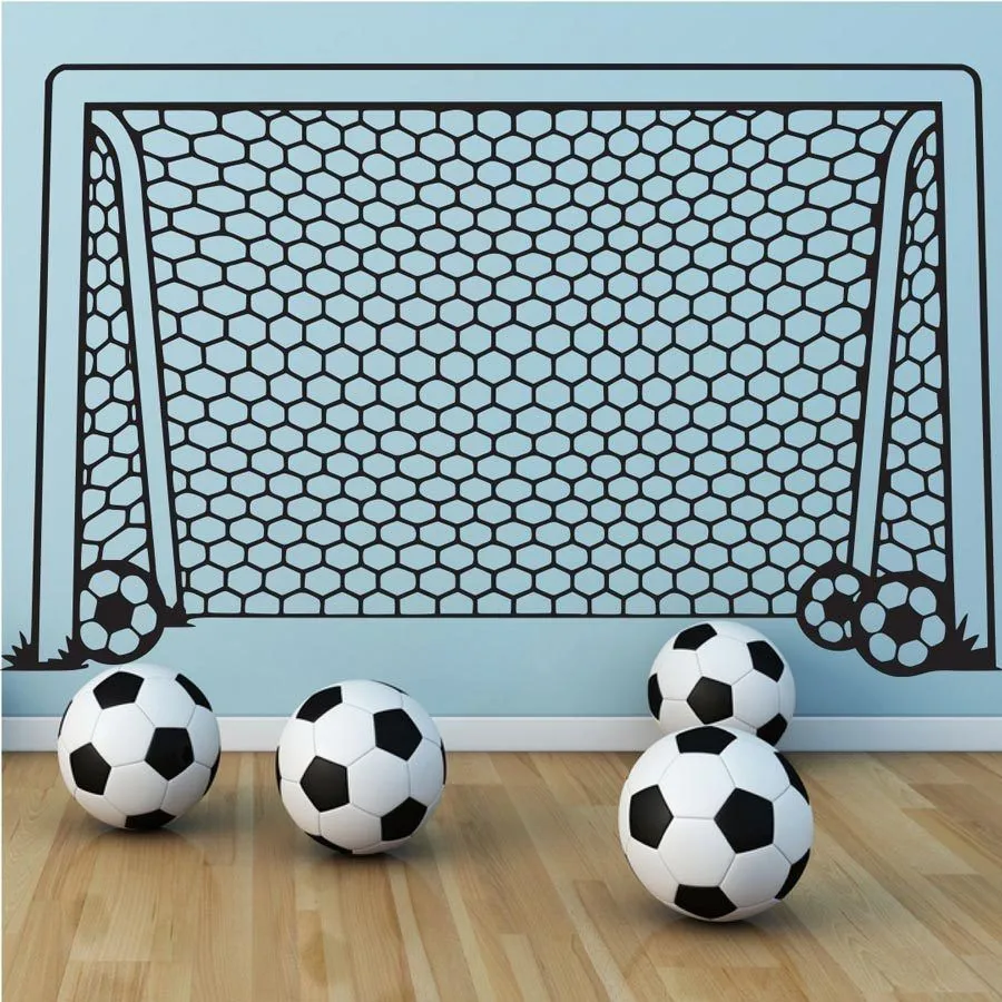 Wall Decal Vinyl Decor Art Wall Sticker Soccer Football Goal Net Ball