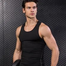 Мужской спортивный жилет эластичные дышащие быстросохнущие спортивные топы для тренировок MSD-ING