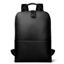 Men Genuine Leather Backpacks Men's Travel Bag Fashion Man Black Backpack Casual Business Laptop Backpack Male School Backpack ccz 2017 new arrival pu leather backpacks for men and women fashion school bag male water backpack 14 laptop backpack bk8003