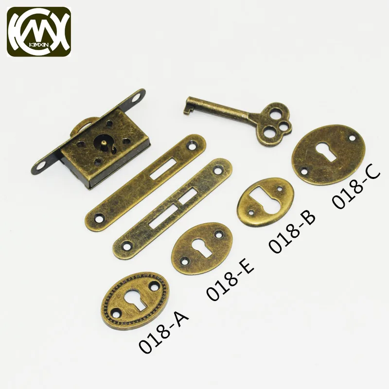 2pcs In stock High grade wooden box hardware accessories,bronze lock