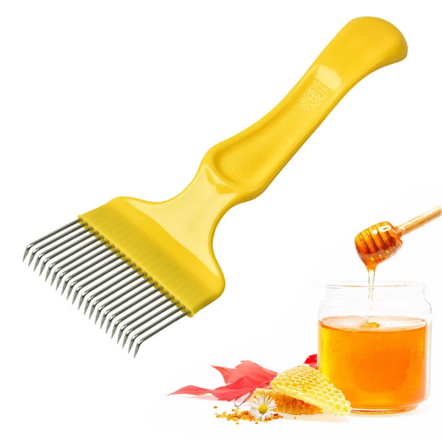 

21 Tines Stainless Steel Bee Keeping Uncapping Fork for Beekeeping Tools Equipment Supplies Quantity 1 Random Color