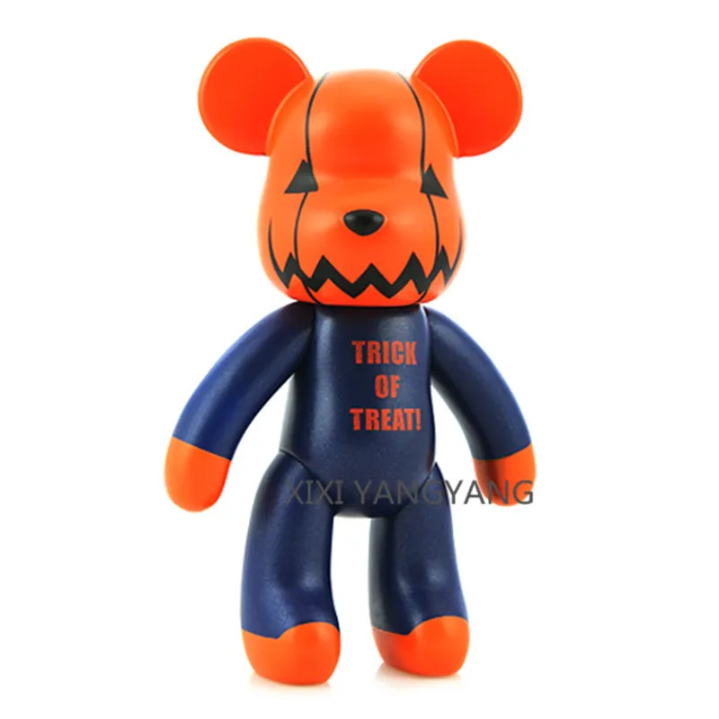 

Bearbrick Be@rbrick Gloomy The orange pumpkin Bear PVC Action Figure Collectible Model Toy with boxed 25CM Q399