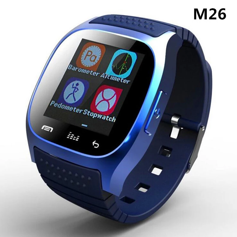 

Original M26 Bluetooth Smart-Watch Men Women Sport Wristwatch with Dial SMS Remind Pedometer Smartwatch for Android Phone