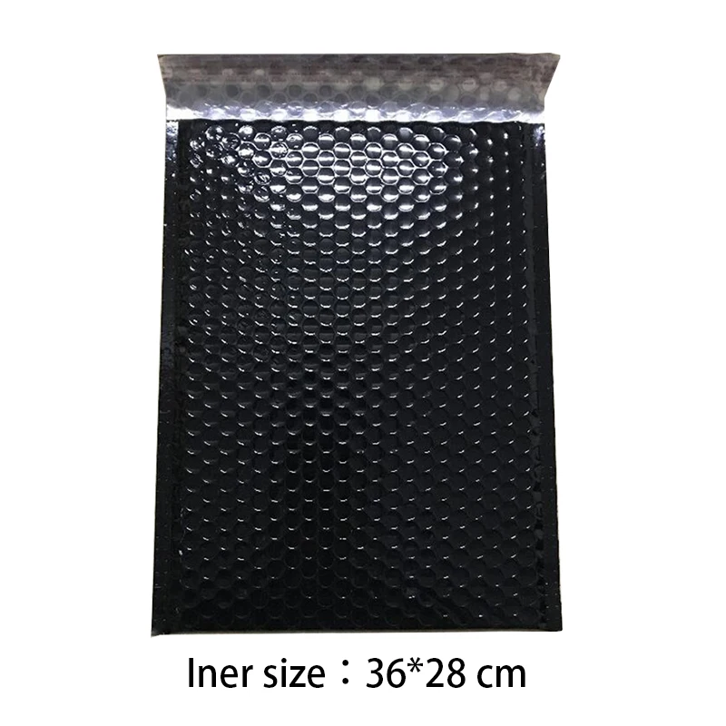 Inner Size36*28cm Large Black Bubble Mailers Padded Envelopes