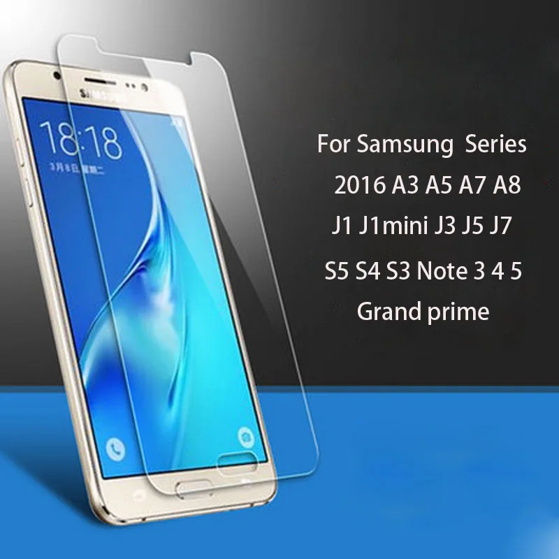 Закаленное Стекло Экран протектор для samsung A3 A5 A7 J1 мини J3 J5 J7 2016 тип Galaxy S5 S4 S3 mini Note 3