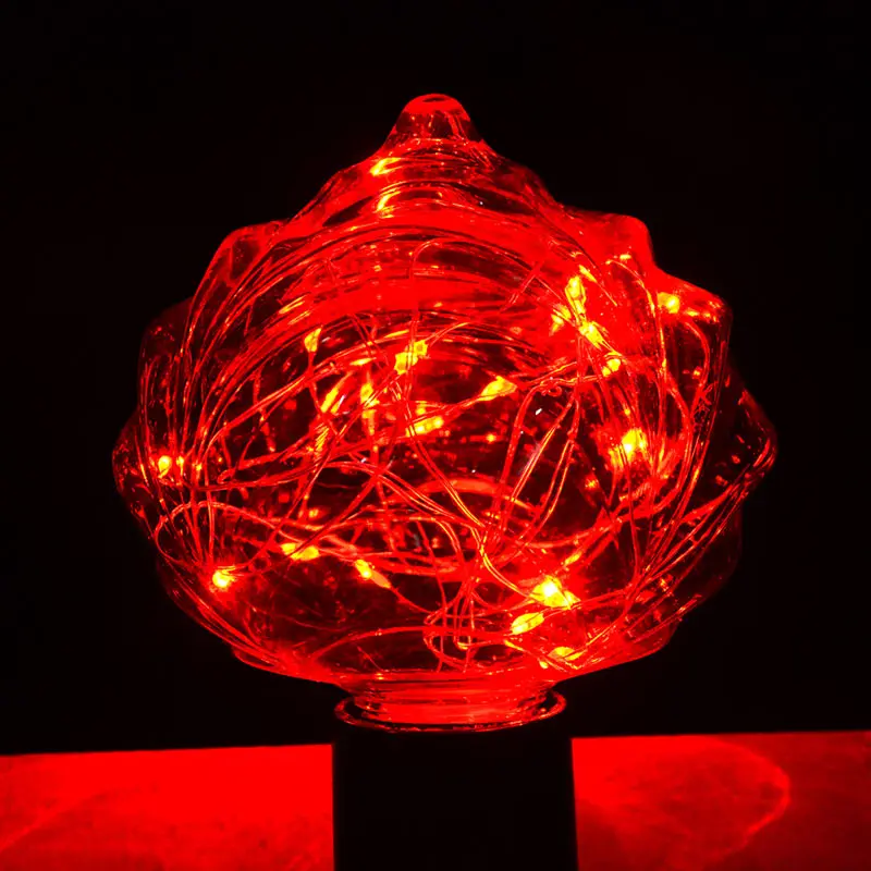 Foxanon E27 Ретро Edison светодиодная Праздничная лампа AC 85-265 V светодиодный гирлянда электрических лампочек для Фея Елочная гирлянда Свадебная вечеринка украшения - Испускаемый цвет: Red