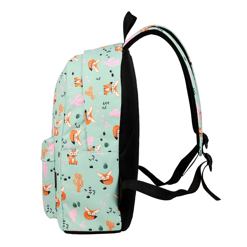  CIKER Fox Pattern Printing Backpack Female Travel Daily Laptop Student School Backpack Water Repell