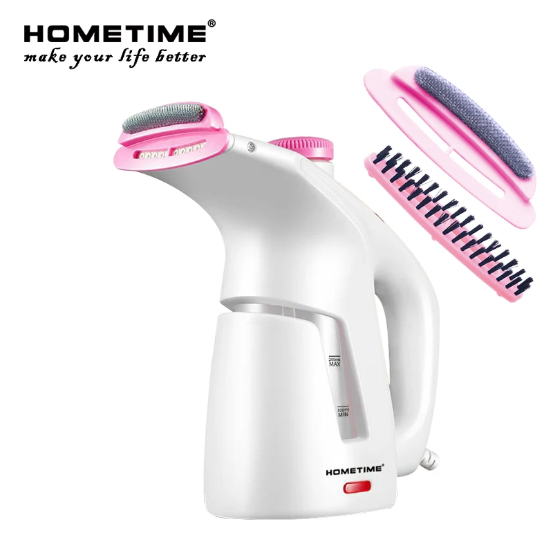 

HOMETIME MINI HandHeld Garment Steamer Brush 200 ml Portable Clothes Brush 15 Seconds Fast-Heat Steam Iron