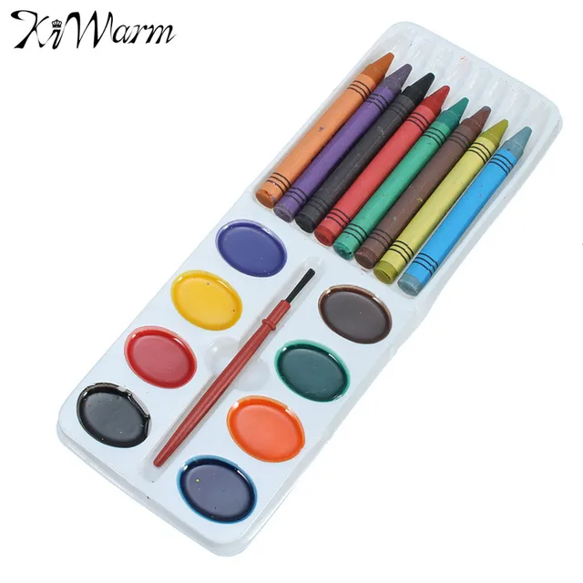 Kiwarm Zestaw Crayon Wax Pen 8 Kolory Pastelowe I 8 Paleta Kolorów