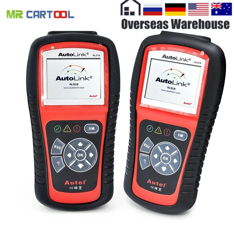 

Original Autel AutoLink AL519 OBD-II and CAN Scanner Tool Multi-Languages DHL Free Shipping