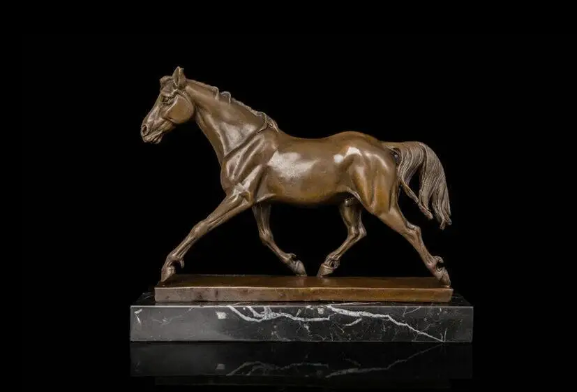 Art Deco Sculpture Horse Bronze Statue Signedin Statues & Sculptures