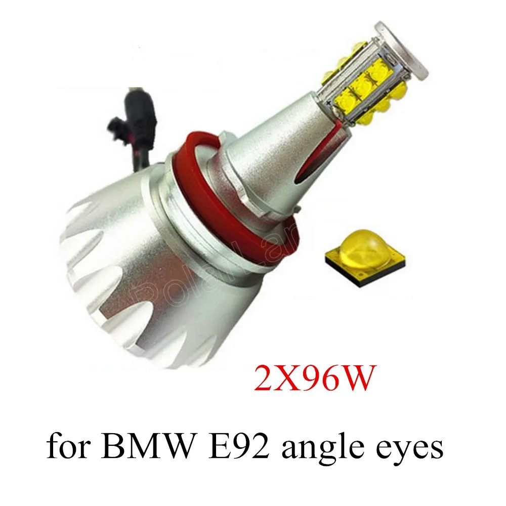 2 Pieces High Quality Led 96wx2 Angel Eyes Halo H8 Bulb For Bmw E92 Car