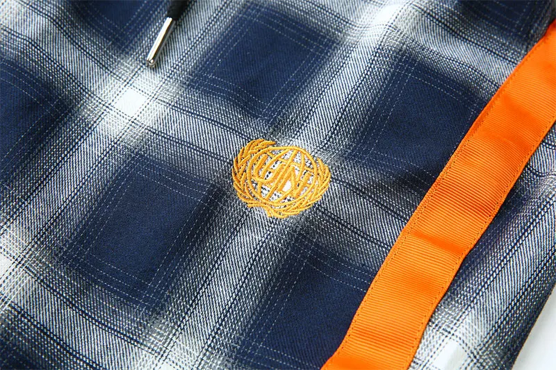 Side Ribbon Plaid Pants 15