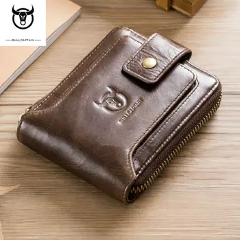 

Free Engraving Name Genuine Leather Wallet Men PORTFOLIO Gift Male Perse Coin Purse Pocket Money Bag