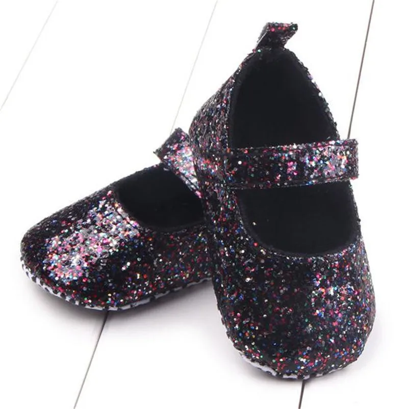 

bling bling crib shoes cute baby shoes sweet newborn baby for party casual shoes baby slofjes freeshipping 3ot18