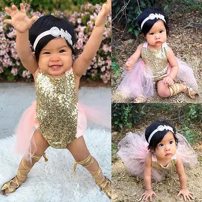 sequin baby romper