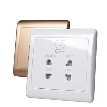 

Hotel mechanical type 86 110V transformer shaver socket supply hotel bathroom beard knife socket