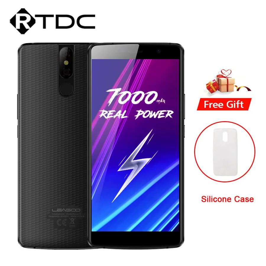 

LEAGOO Power 5 Android 8.1 Dual Back Camera 4G Mobile Phone 7000mAh 5.99" FHD MT6763V Octa Core 6GB RAM 64GB ROM Fingerprint