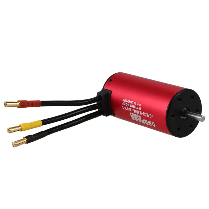 

SURPASS HOBBY S3674 2650KV 4 Poles Sensorless Waterproof Brushless Motor for 1/8 RC Car Truck