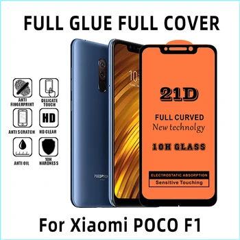 

100pcs 21D Full Coverage Printing Tempered Glass For Xiaomi Mi 9 8 SE A2 Lite POCO F1 CC9 9T 9X Screen Protector Guard Film