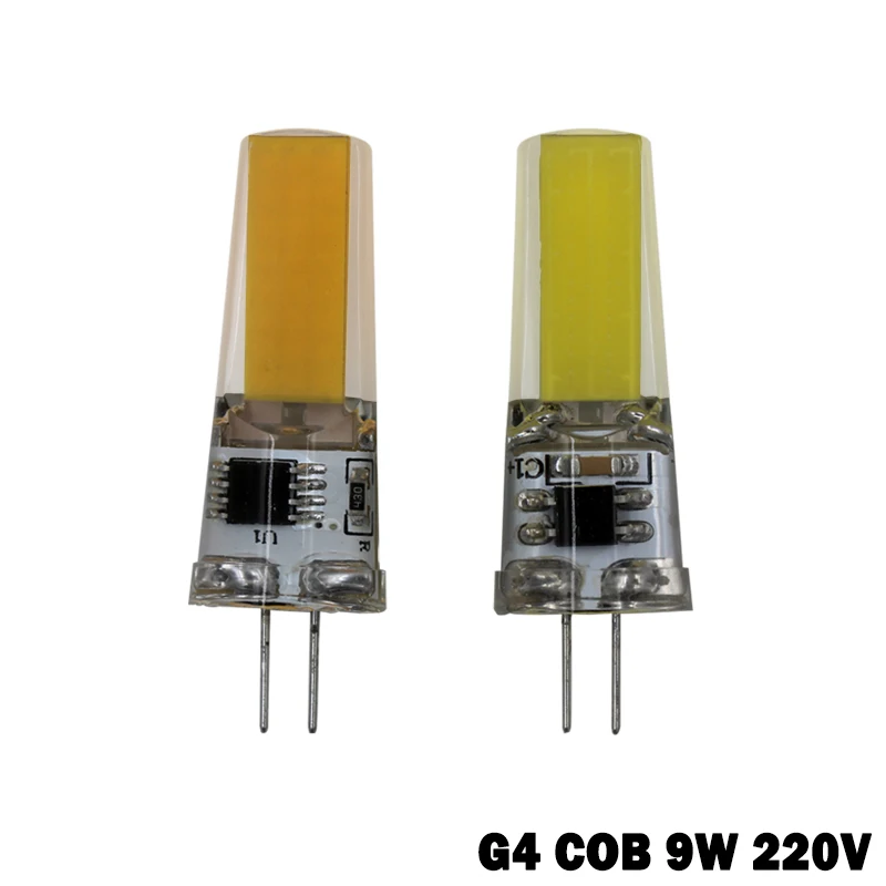 G4 G9 LED COB bombilla 9 W Bombillas LED Sillcone luces 220 V para la alta calidad decoración iluminación del hogar G4 G9 LED COB bombilla 9 W Bombillas LED Sillcone luces 220 V para la alta calidad decoración iluminación del hogar