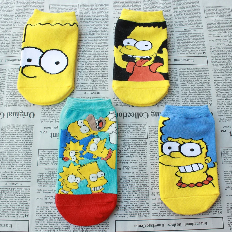 Dreamlikelin-1-Pair-Funny-Women-Children-Socks-Cute-Happy-Cotton-Socks-Simpsons-Family-Novelty-Spring-Autumn(1)