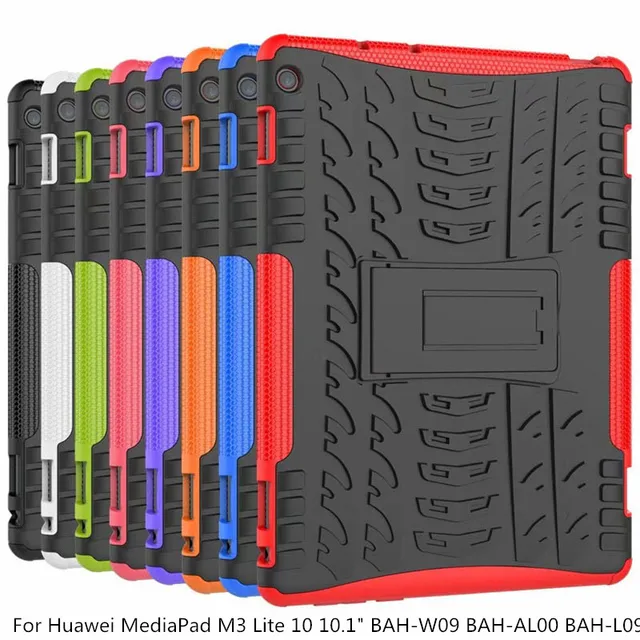 حافظة لهاتف هواوي MediaPad M3 Lite 10 10.1 "BAH W09 BAH AL00 BAH L09 غطاء متينة هجين متين متين Funda Shell + pen