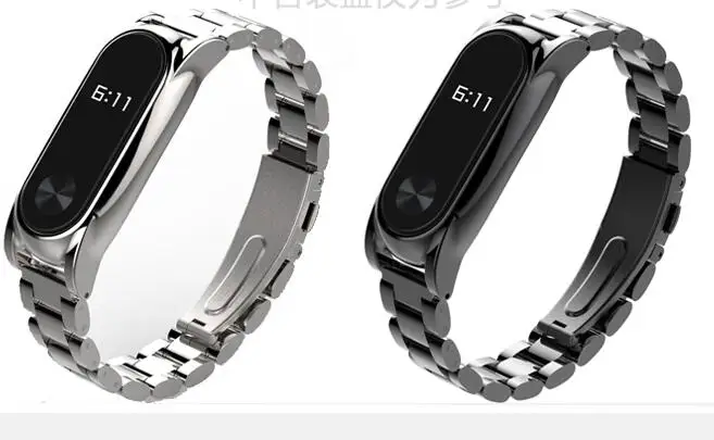 

newest For Xiaomi Mi Band 2 3 4 Strap Wrist Band for Mi band 2 3 Metal Strap Miband Mi Band 2 3 Strap Bracelet