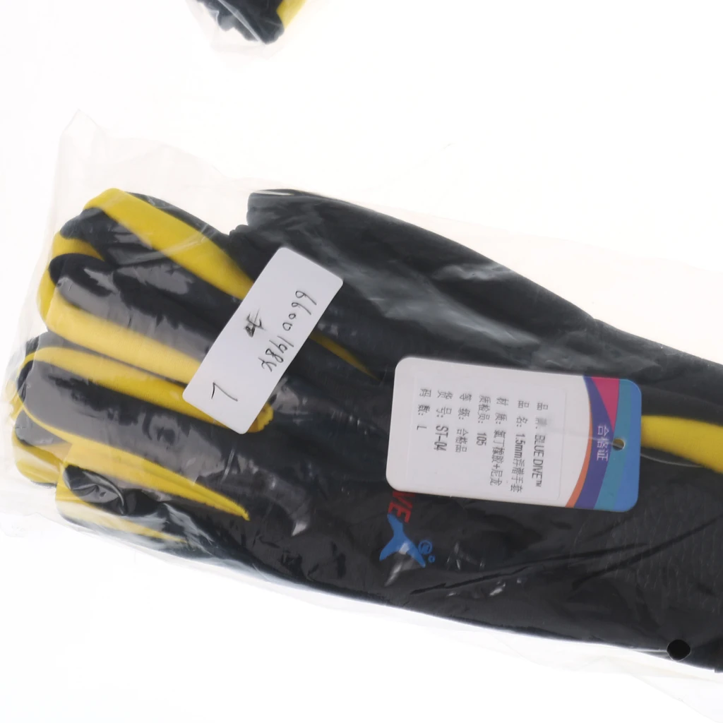 1 Pair 1.5mm Neoprene Five Finger Wetsuits Diving Glove  Anti-scratch Anti-slip Comfortable Durable Winter Swimming Gloves