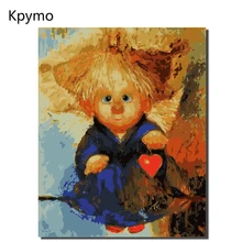 Kpymo Chuvilyaeva Галина Ангел маслом по номерам ручная роспись холст современный абстрактный декор дома для Гостиная стены Книги по искусству