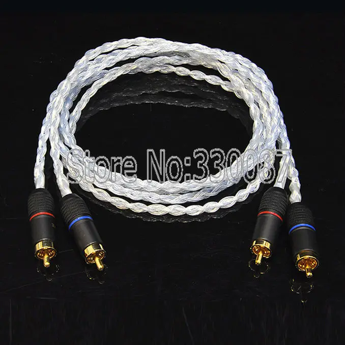 

one pair 2meter RCA Auido interconnect cable With WBT-0144 plugs connection